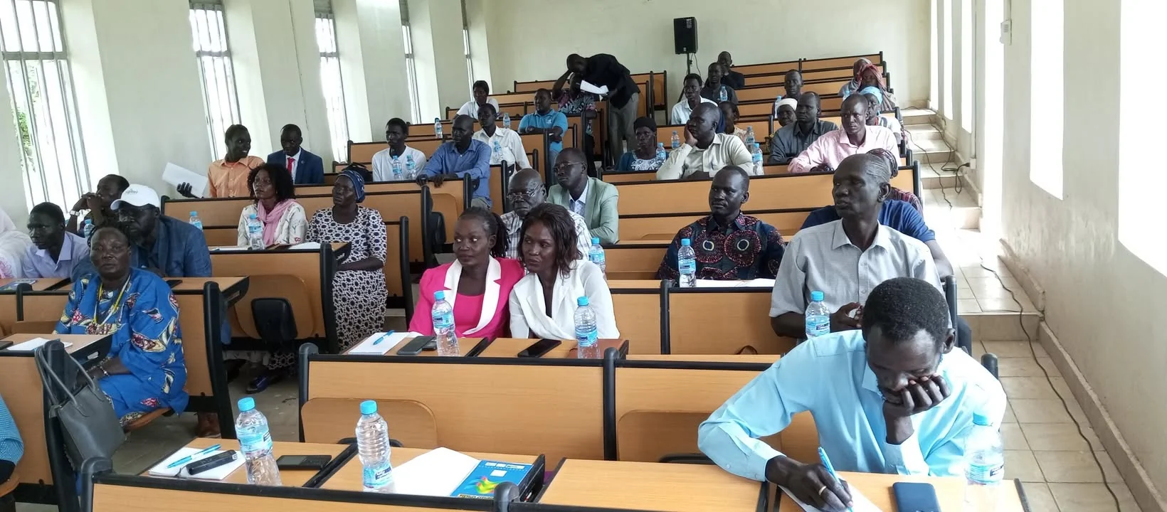 Students participating in an orientation session