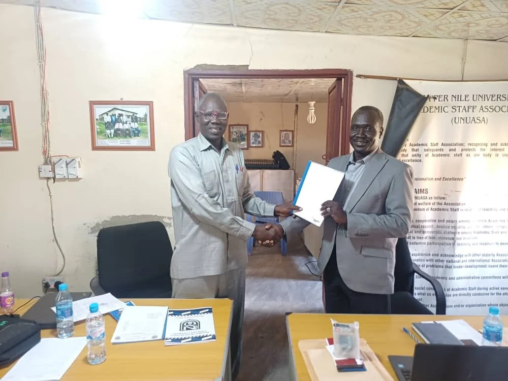 UNUASA outgoing and incoming leaders during the formal handover