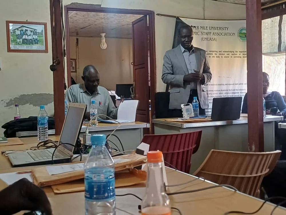 Academic staff representatives during the handover meeting