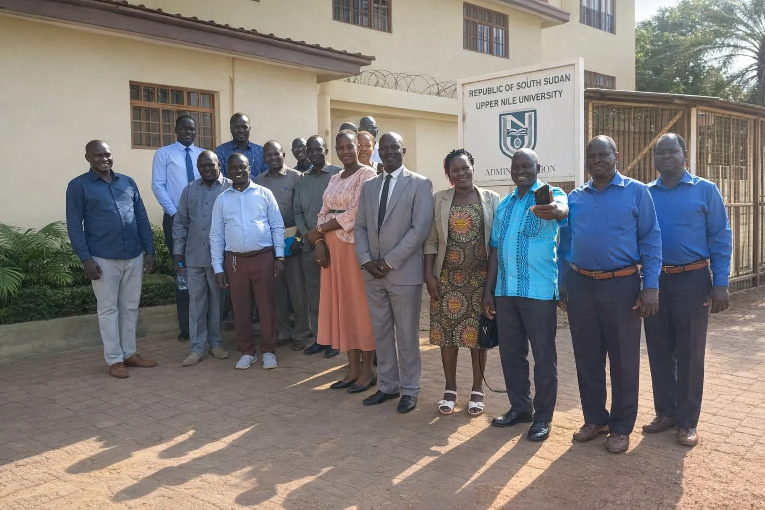 UNUASA representatives and University administrators after the courtesy meeting